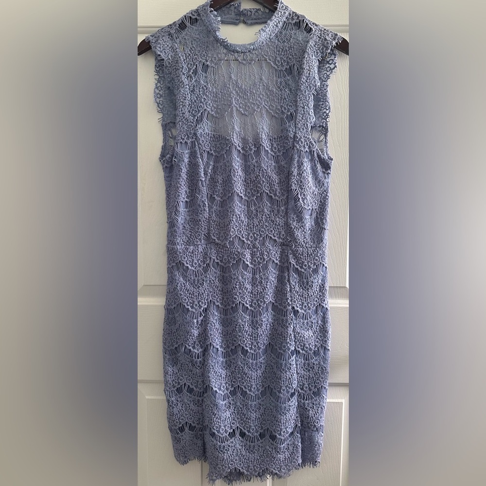FREE PEOPLE Intimately MD Daydream Eyelash Lace Mini Dress Open Back Lined SEXY - Picture 14 of 16